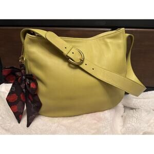 Coach Vintage Hobo Bright Leaf Neon Green hobo